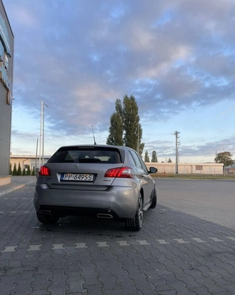 Peugeot 308 cena 43500 przebieg: 139000, rok produkcji 2015 z Piła małe 326